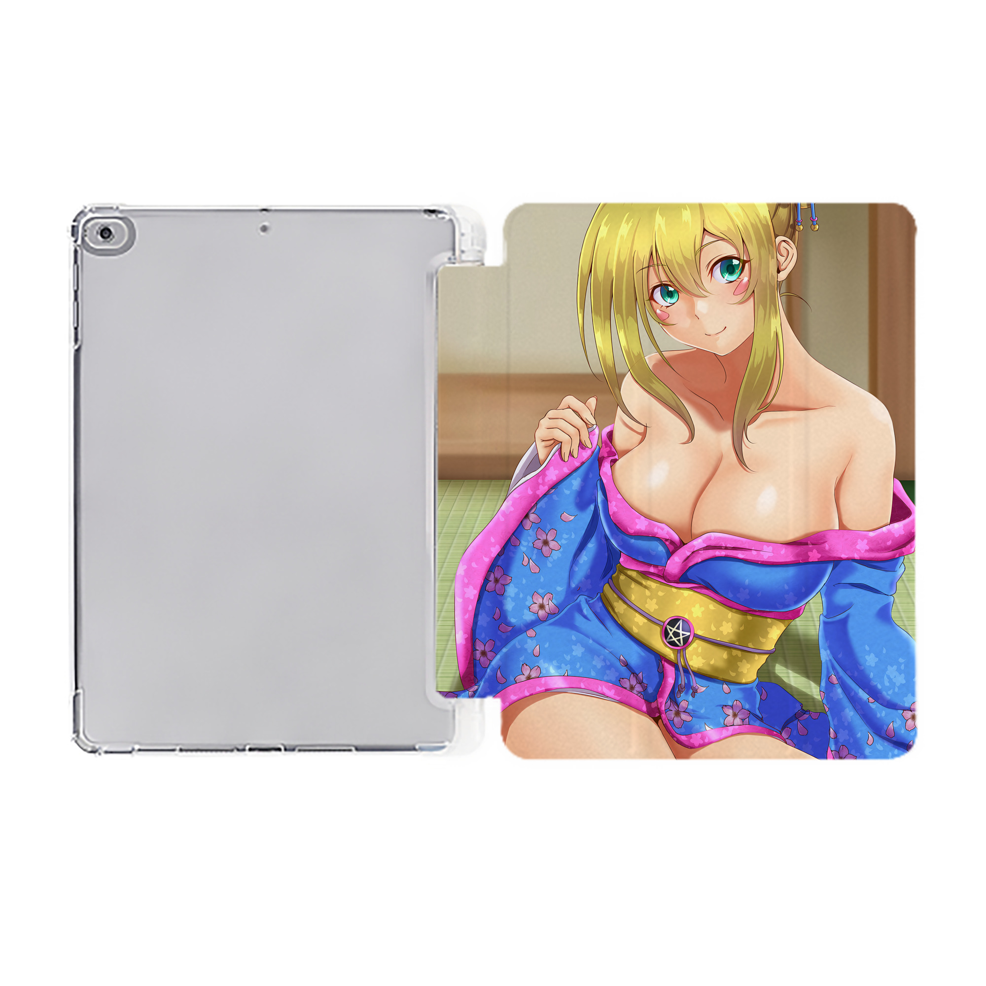 （画像用） 遊☆戯☆王 Yu-Gi-Oh! IPad ケース ペン収納付き 三つ折りスタンド PUレザー×シリコン 対応機種9.5/10.5/10.9インチ